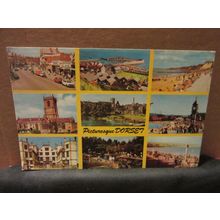 PICTURESQUE DORSET county multiview used postcard Colourmaster 1983 pm =