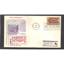 FDC Fleetwood 1501 8c Electronics (Cachet-Label/A) CV42226