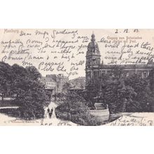Botanischer Gardens Germany Hamburg 1901 Surely First Ever Postcard