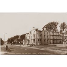 Royal Hotel Henderson Street Bridge Of Allan Scottish Postcard