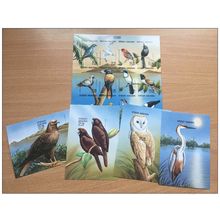 Madagascar 1999 Mi. 2133-44 Bl. 288-291I Fauna oiseau rapace owl **MNHIMPERF ND