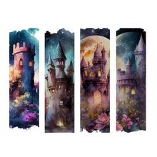 Magical Castle Bookmarks Book Markers Gift For Reader (X4)