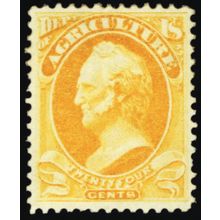 O8, MintFVF Part OG 24¢ Official Stamp SCV $425 - Stuart Katz