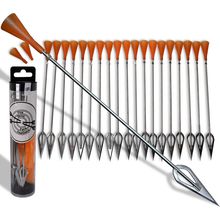 FSFF .625 Blowgun Darts Whisper Razor Dart Widest Sharpest Broadhead Darts, 20 P