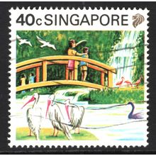 SINGAPORE 1990: TOURISM - 40c USED (G20)