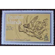 Pitcairn Islands 1982 Christmas Raphael's Angels 20c mint stamp SG231