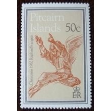Pitcairn Islands 1982 Christmas Raphael's Angels 50c mint stamp SG232