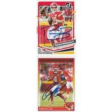 PATRICK MAHOMES II & RASHEE RICE AUTO 2024 KANSAS CITY CHIEFS SUPER BOWL CHAMPS