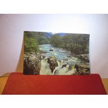 FALLS OF NEVIS, GLEN NEVIS, SCOTLAND used vintage postcard 1973 pm =