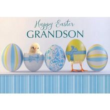 Happy Easter Grandson - Easter Greeting Card - 22776