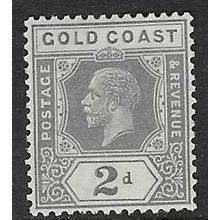GOLD COAST 1921-4 GV 2d WMK MULT SCRIPT CA MINT HINGED SG89