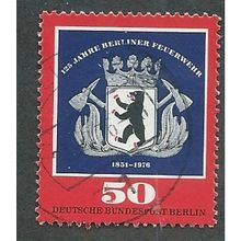 BERLIN - 1976 50pf '125TH ANN OF BERLIN FIRE SERVICE ' FINE USED (EBID42-347)