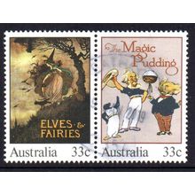 Australia 1985 Classic Children's Books - Joined Pair x 33c Used