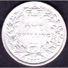 1877 Great Britain 1 Shilling Silver Coin