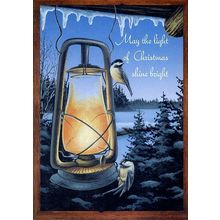 May The Light Of Christmas Shine Bright - Tree Free Greeting Card - 14790