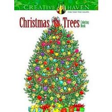 Creative Haven Christmas Trees Coloring Book - Barbara Lanza