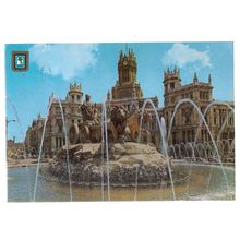 MADRID, used vintage postcard. 1986 postmark =