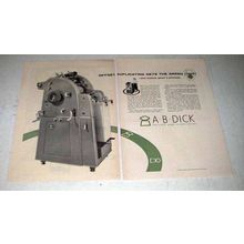 1956 A. B. Dick Model 350 Offset Duplicator Ad