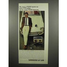 1965 Lee Leesures Slacks Ad - He Owns $2300 Sports Car
