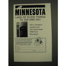 1967 Minnesota Tourism Ad - Land of 10,000 Things to See and Do!