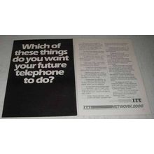 1980 ITT System 12 Telephone Exchanges Ad - Future