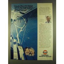 1980 Gulf Oil Ad - Future of Solar Energy