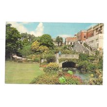 PAVILION ROCK GARDENS, BOURNEMOUTH, DORSET vintage used postcard 1982 postmark =