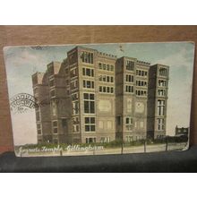 JEZREEL'S TEMPLE, GILLINGHAM, KENT used antique postcard 1908 pm