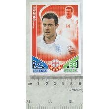 2010 Topps Match Attax World Cup Trading Card - England, Wayne Bridge