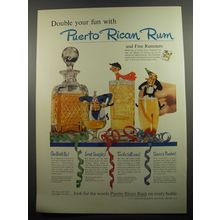 1951 Rums of Puerto Rico Ad - Double your fun with Puerto Rican Rum