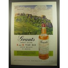 1951 Grant's Scotch Ad - Edinburgh Castle