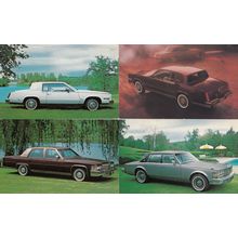 Cadillac 1979 & 1983 4x Advertising Postcard s