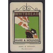Hare & Hounds Maidstone Kent Metal Pub Sign Whitbread Rare Ephemera