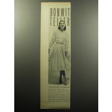 1957 Bonwit Teller Dress by Eloise Curtis Advertisement - The Bonwit Sunbeam