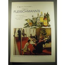 1960 Fleischmann's Gin, Vodka and Whiskey Advertisment - Open house