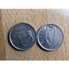 Ireland 1998 5p Coin