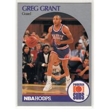 1990-91 Hoops Greg Grant RC basketball card #235 - Paula Abdul courtside