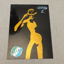 1995 DC Batman Forever Metal Riddler Gold Blaster Trading Card #4