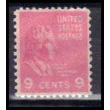 814 9c William Harrison Fine MNH B0317