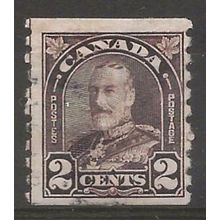 Canada 1931 SG308 2c Deep Brown IMP x Perf 8.5 Coil Stamp Fine Used ..
