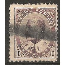 Canada 1903 SG182 10c Brown-Lilac Good Used ..