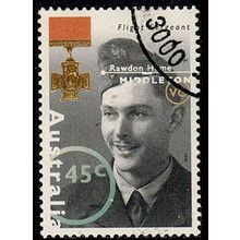 Australia 1995 War Heroes 45c Used P&S Stamp Flight Sergeant Rawden Middleton
