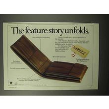 1987 Amity Wallet Ad - The Feature Story Unfolds
