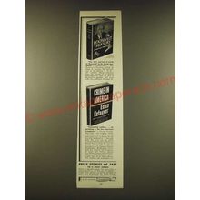 1951 Doubleday Ad - The Roosevelt Treasury and Crime in America