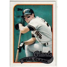 1989 Topps Will Clark baseball card #660
