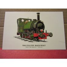 TALYLLYN RAILWAY no 1 STEAM ENGINE collector postcard RAILWAY LOCOMOTIVES no 25=