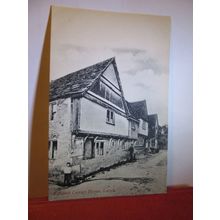 15th C. HOUSE LACOCK WILTS. unused antique postcard by Wilkinson of Trowbridge =