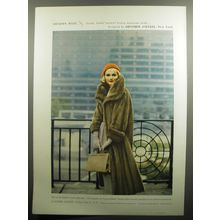 1957 Gunther Jaeckel Fur Coat Ad - Autumn Haze brand, Emba natural brown mink