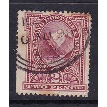 NEW ZEALAND 1898 2d LAKE PEMBROKE PEAK USED SG248