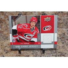 2016-17 upper deck hockey ud game jersey eric staal card#gj-es